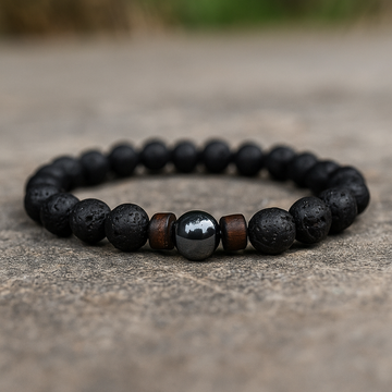Belmara Shine Lava Stone Bracelet