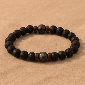 Belmara Dark Lava Stone Bracelet