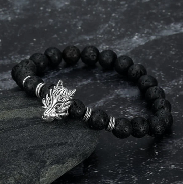 Belmara Fenrir Lava Stone Bracelet