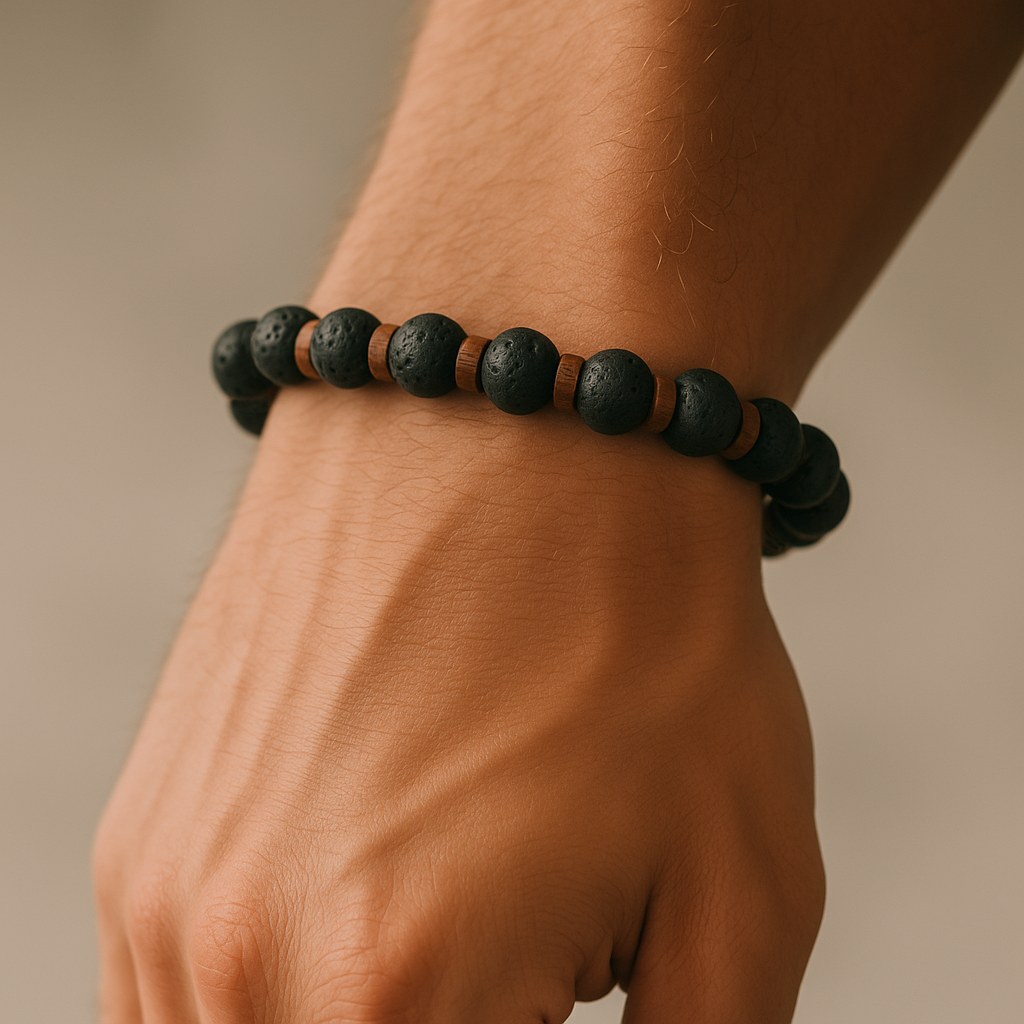 Belmara Shade Lava Stone Bracelet