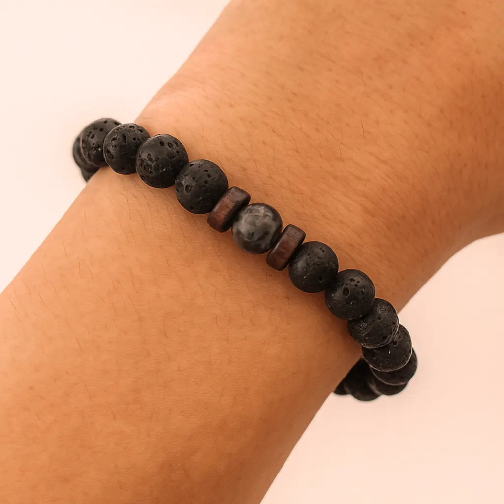 Belmara Dark Lava Stone Bracelet
