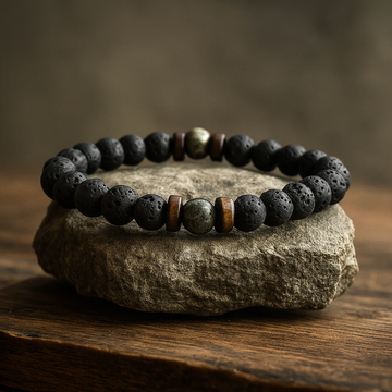 Belmara Edge Lava Stone Bracelet