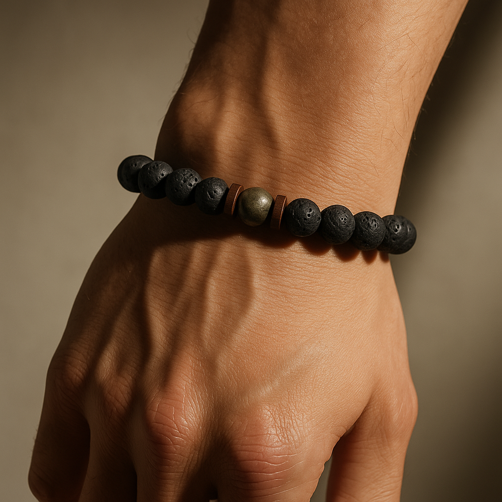 Belmara Edge Lava Stone Bracelet