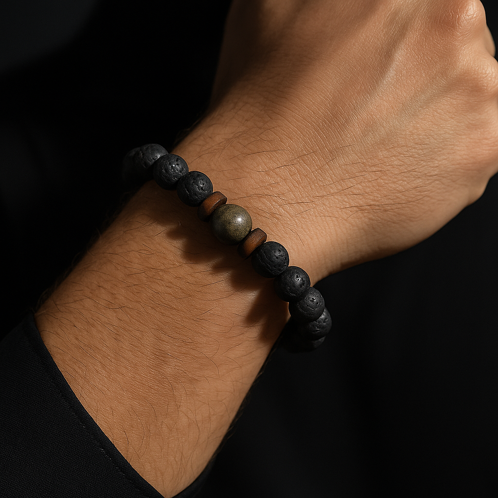 Belmara Edge Lava Stone Bracelet