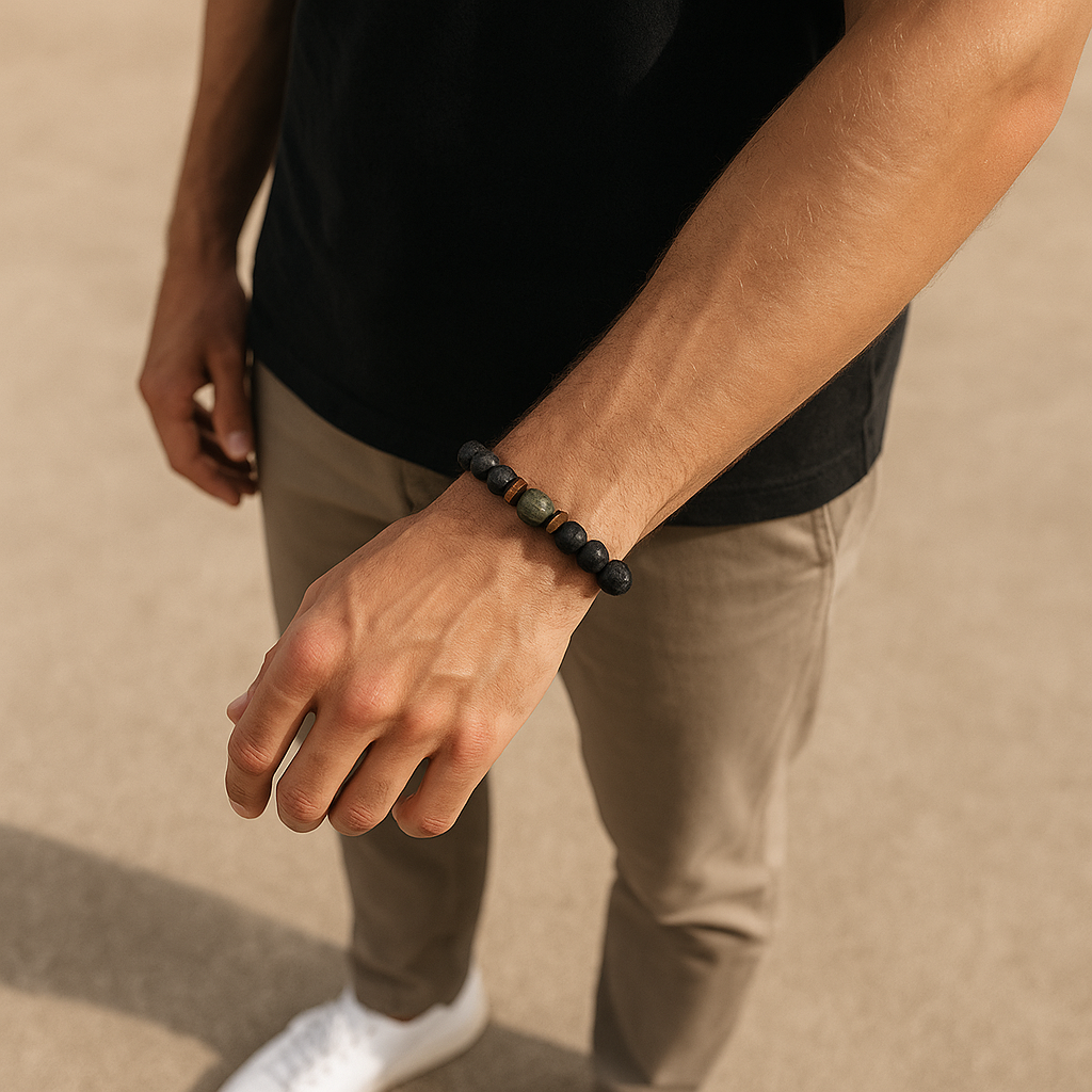 Belmara Edge Lava Stone Bracelet