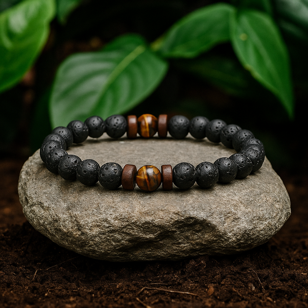 Belmara Tigris Lava Stone Bracelet