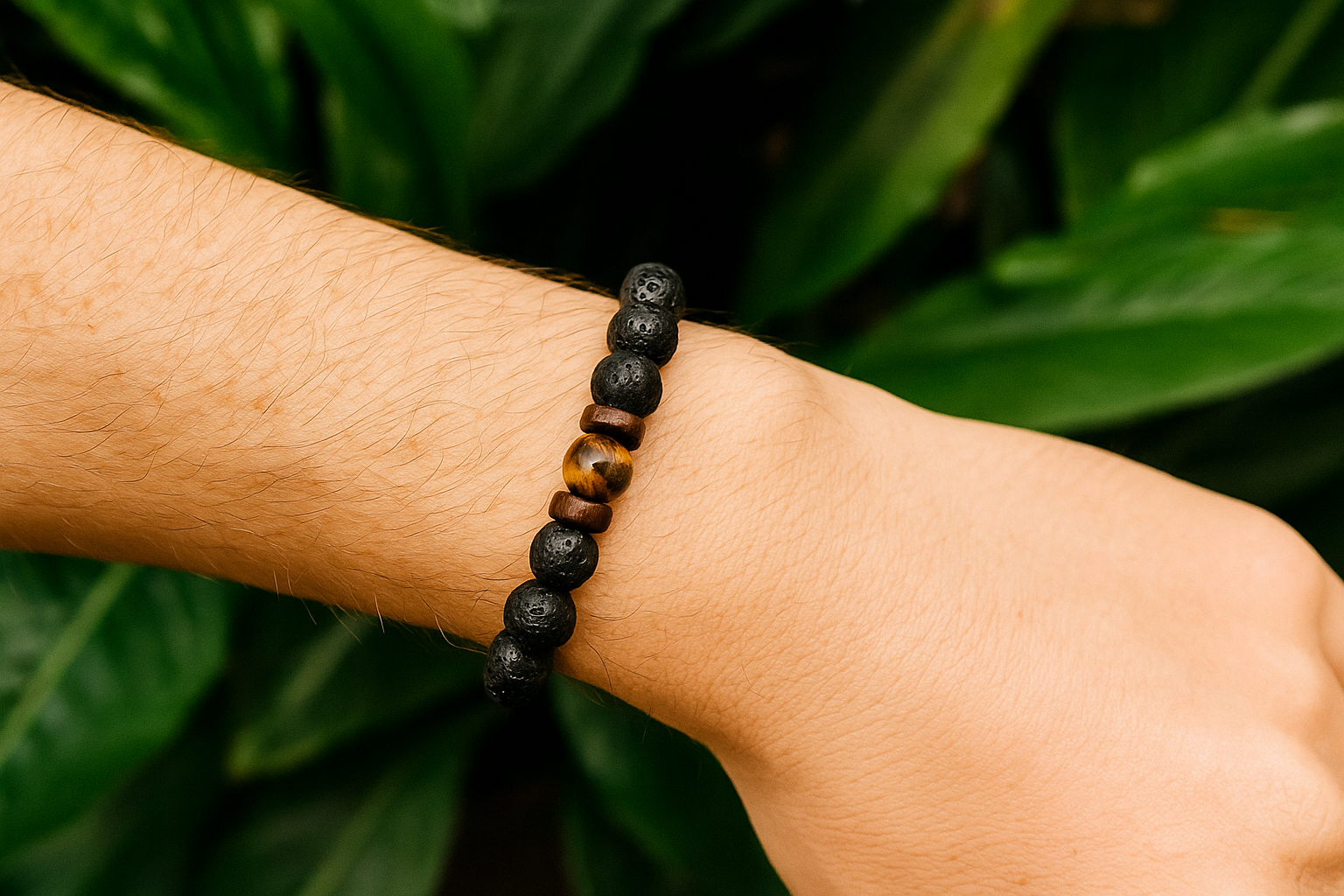 Belmara Tigris Lava Stone Bracelet