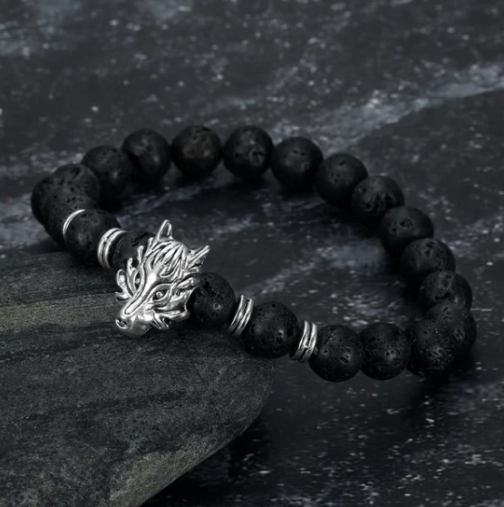 Belmara Fenrir Lava Stone Bracelet